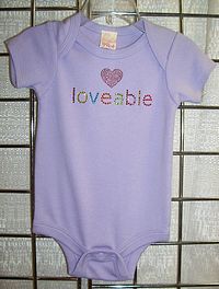 Three Pearls Short Sleeve Onesie